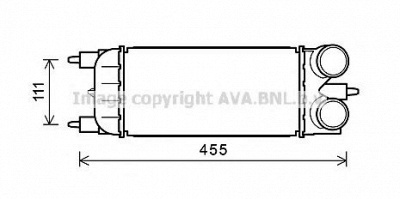 AVA QUALITY COOLING pe4365 -  Интеркулер